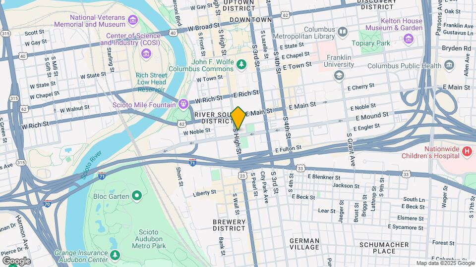 342 S High St, Unit 342 # 201 Map and Location Details