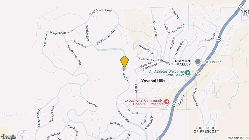 895 Sunrise Blvd Mapa y Detalles de la Ubicación