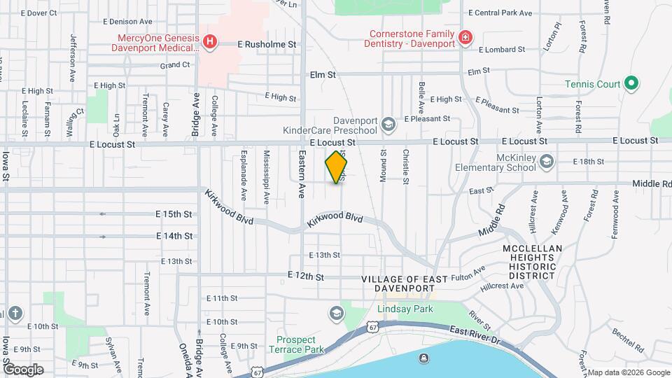 1536 Spring St Map and Location Details