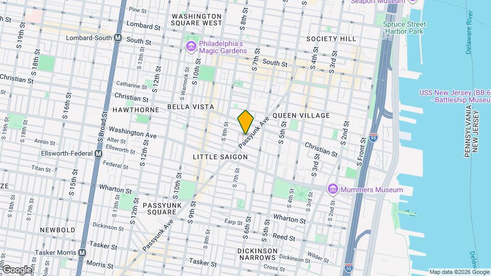 930 E Passyunk Ave, Unit 4 Mapa y Detalles de la Ubicación