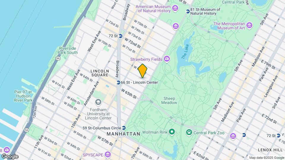 20 W 68th St Mapa y Detalles de la Ubicación