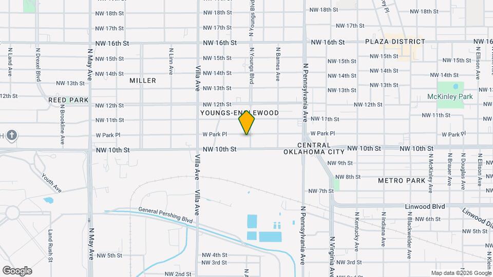 1117 N Youngs Blvd Map and Location Details