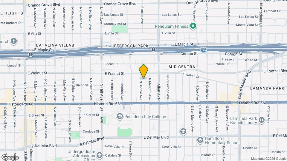 152 N Bonnie Ave Mapa y Detalles de la Ubicación