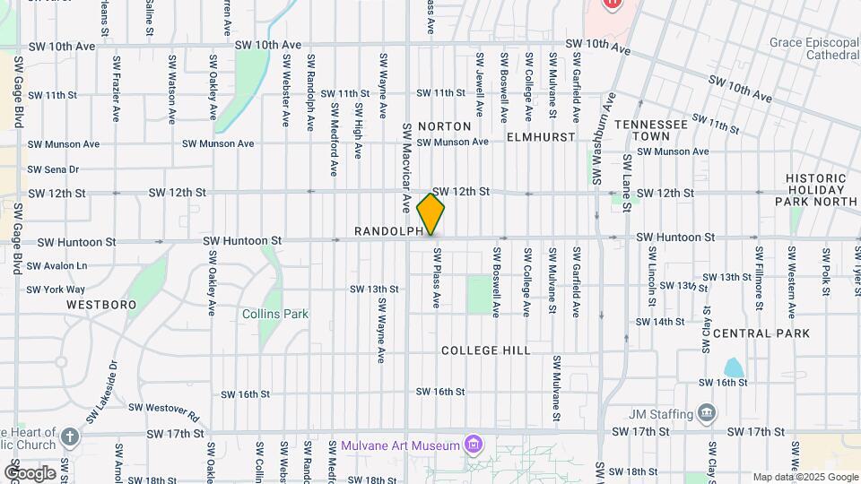 2201 SW Huntoon St Map and Location Details