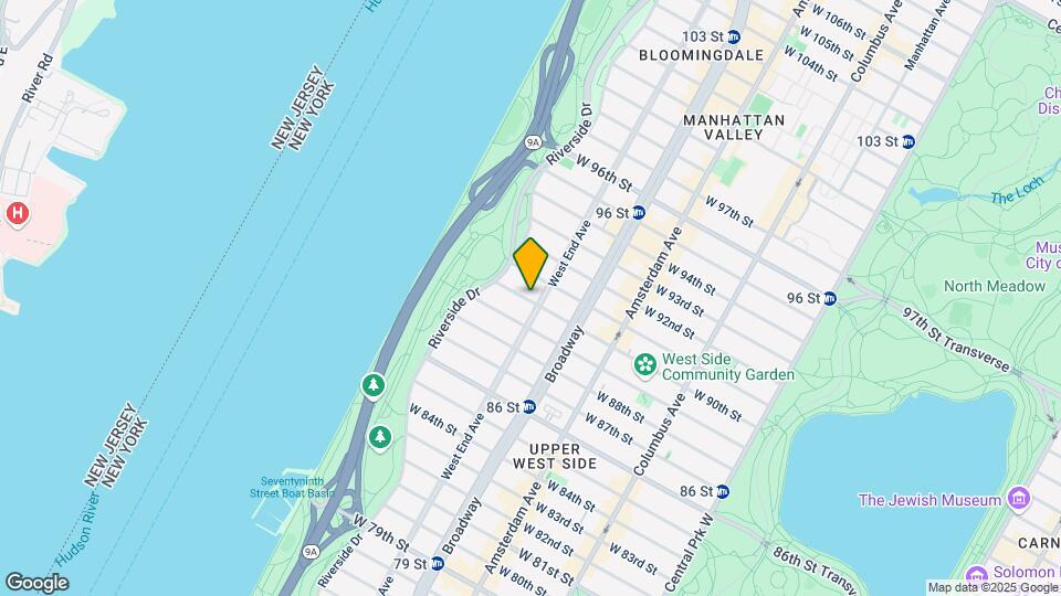 305 W 90th St Map and Location Details