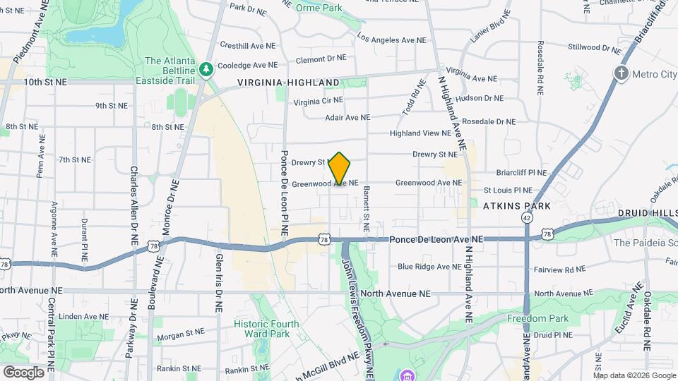 823 Greenwood Ave NE Map and Location Details