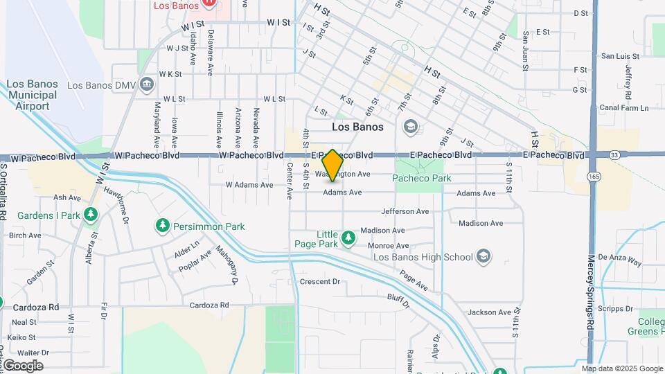 542 Adams Ave Map and Location Details