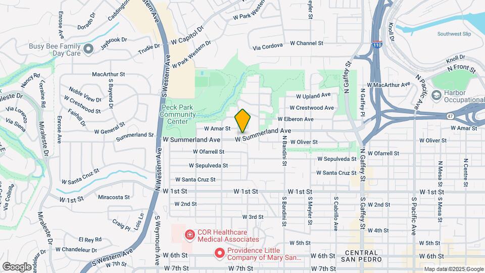 1170 W Summerland Ave Map and Location Details