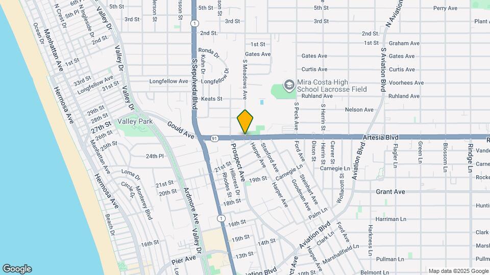 1509 S Meadows Ave Map and Location Details