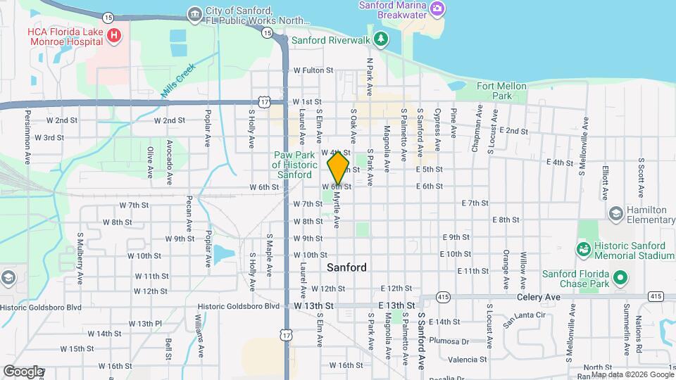 505 Myrtle Ave Map and Location Details