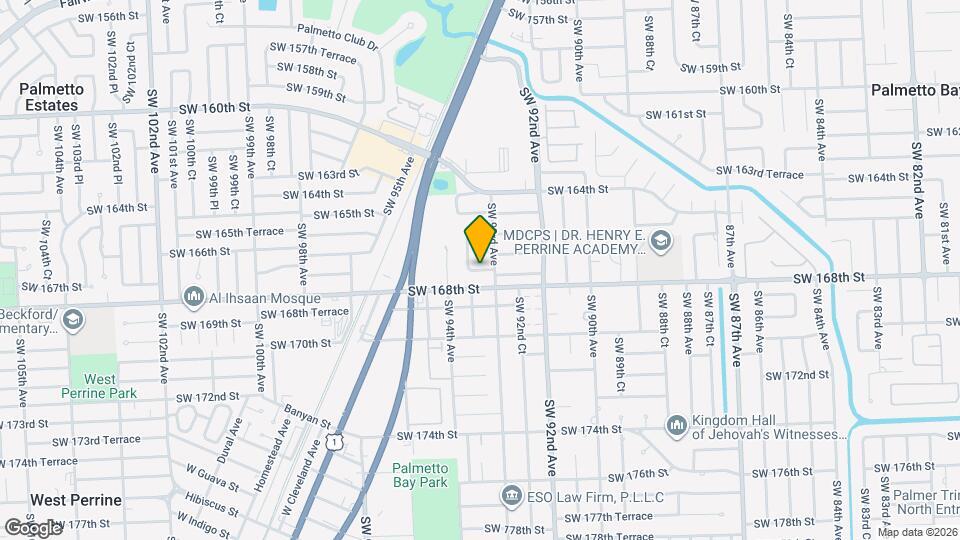 9319 SW 167th St Map and Location Details