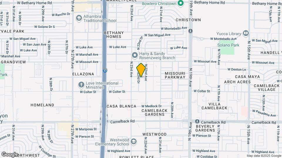 2223 W Georgia Ave Mapa y Detalles de la Ubicación