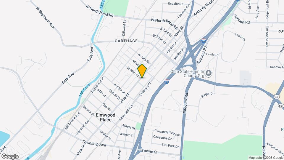 6710 Vine St Map and Location Details