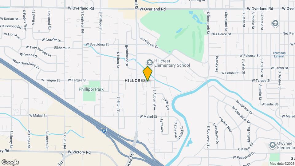 4833 W Targee St Map and Location Details