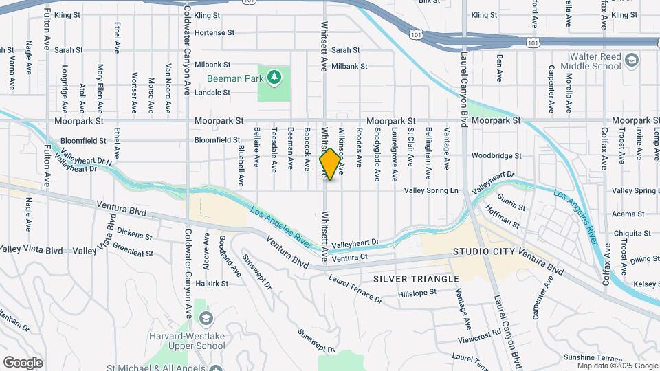 4202 Whitsett Ave Map and Location Details