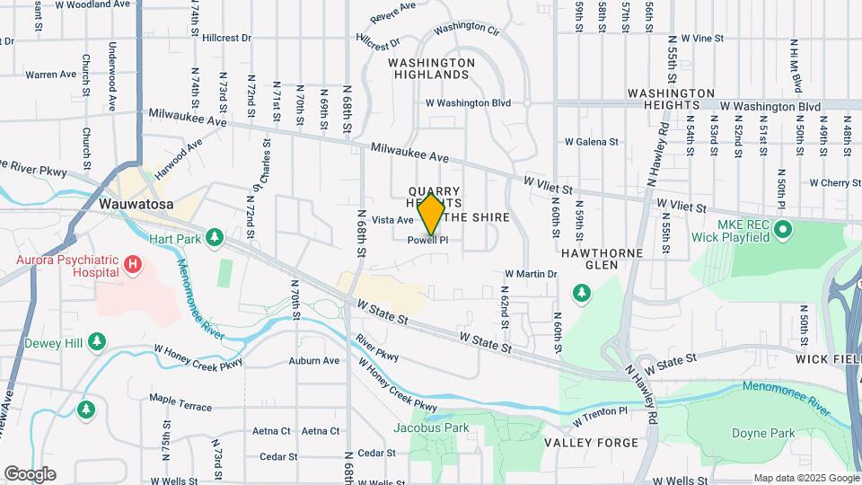 6525 Powell Pl, Unit 1 Map and Location Details