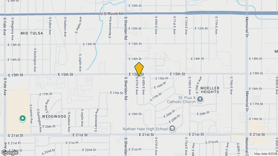 1509 S 67th E Ave Map and Location Details