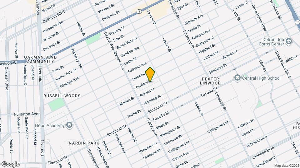 3273 Cortland St Map and Location Details