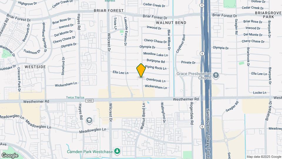 2414 Walnut Bend Ln Map and Location Details