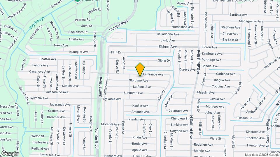 4430 Glordano Ave Map and Location Details