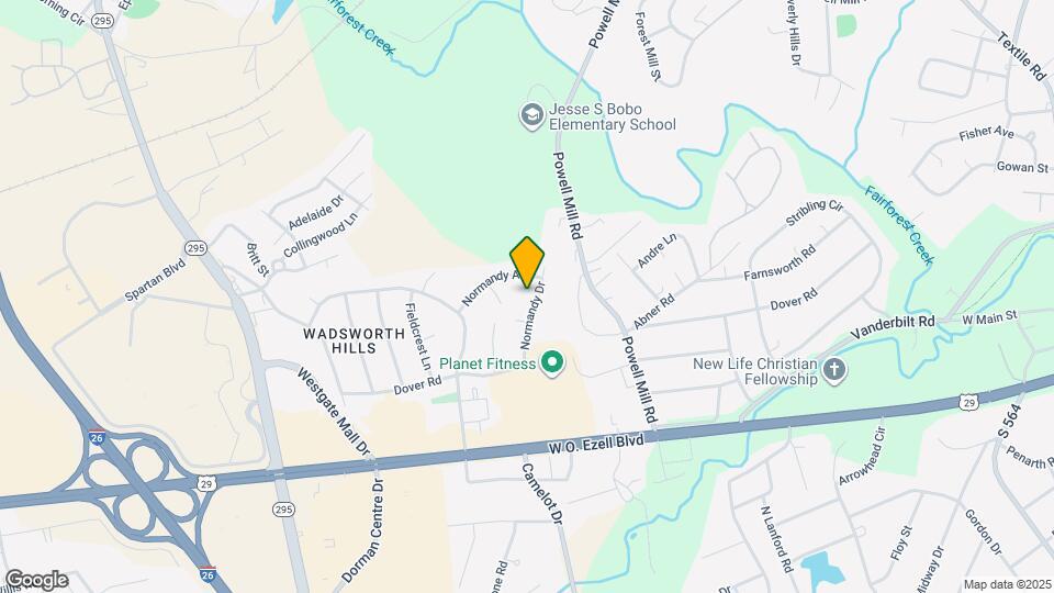 1438 Dover Rd Map and Location Details