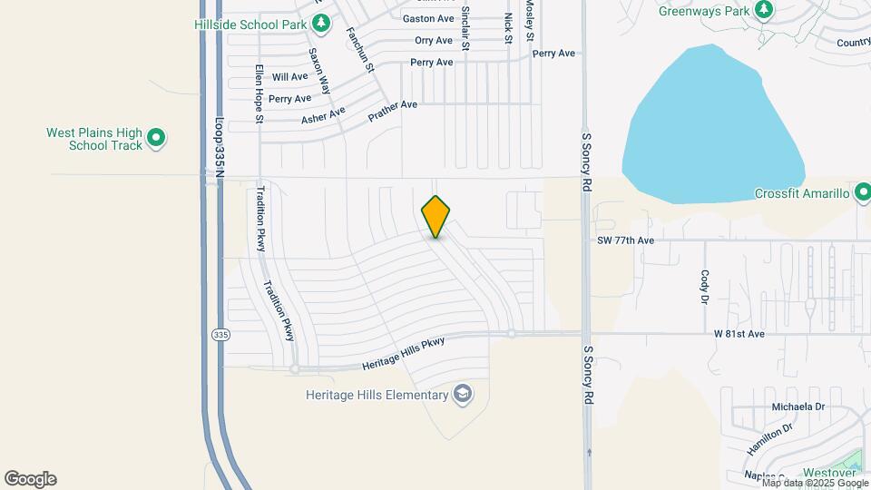 7703 Crestline Dr Map and Location Details