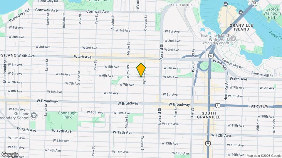 1910 W 6th Ave Map and Location Details