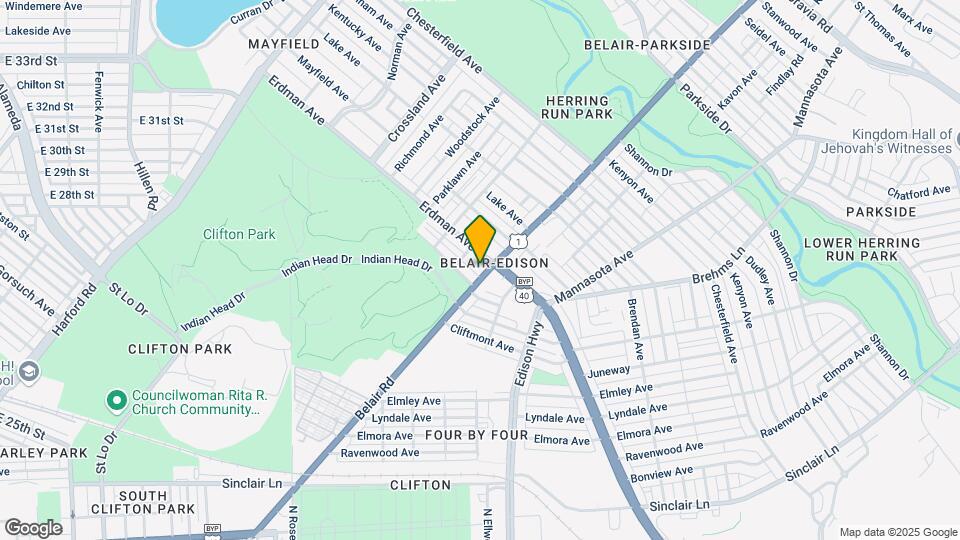 3224 Belair Rd-Unit -2nd Floor Map and Location Details