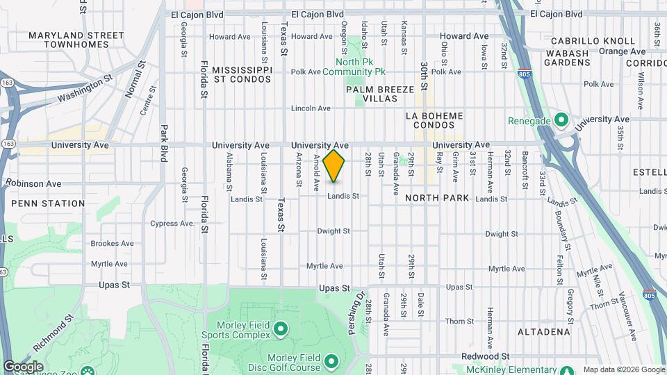 3716 Villa Terrace Map and Location Details