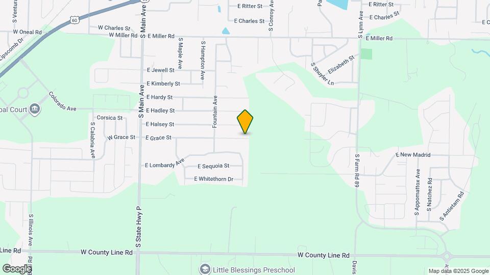 593 W Grace St Map and Location Details