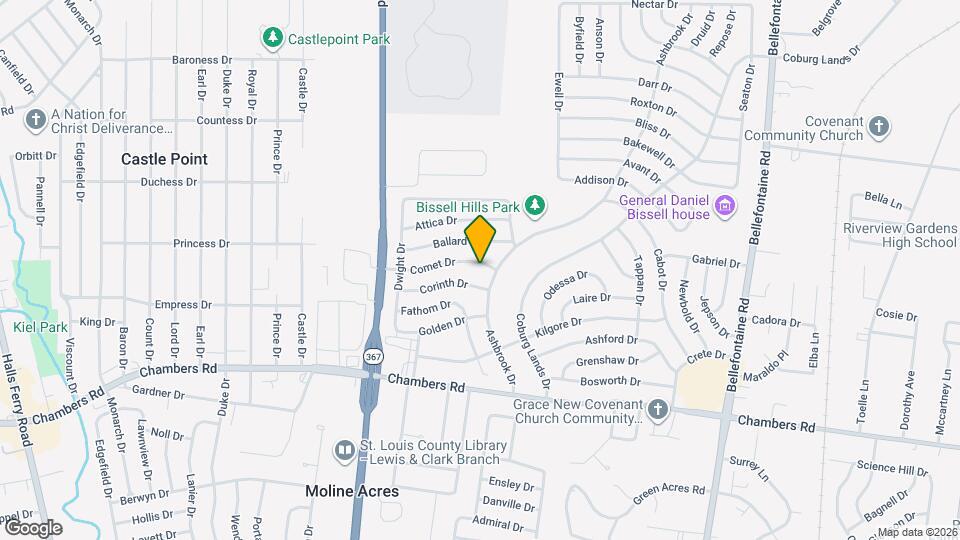 1414 Comet Dr Map and Location Details