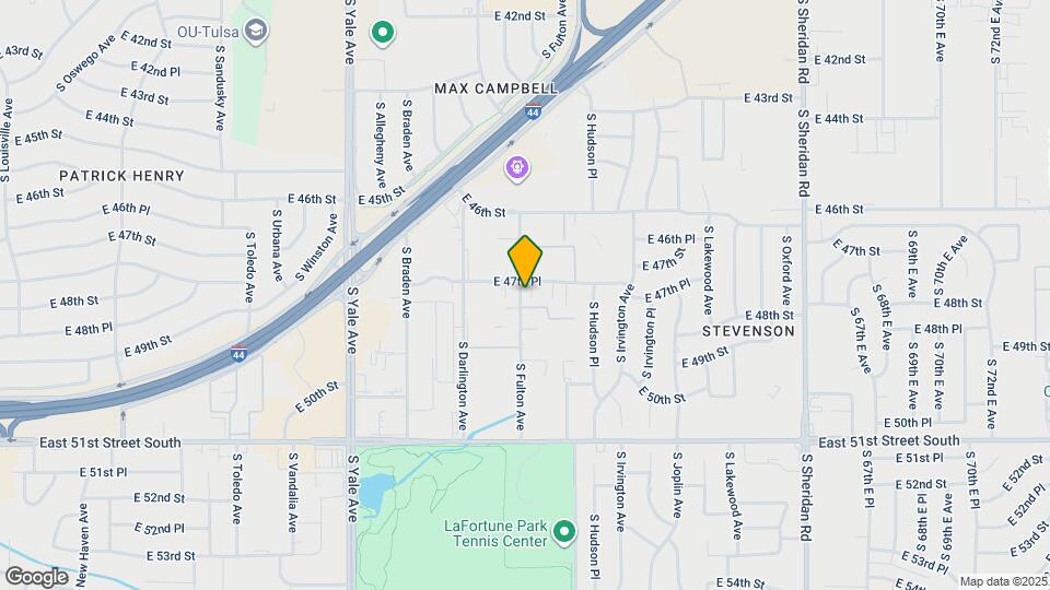 4708 S Fulton Pl Map and Location Details