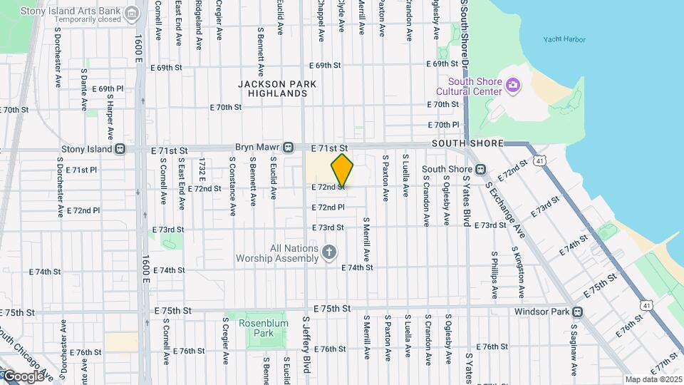 2057 E 72nd St Map and Location Details