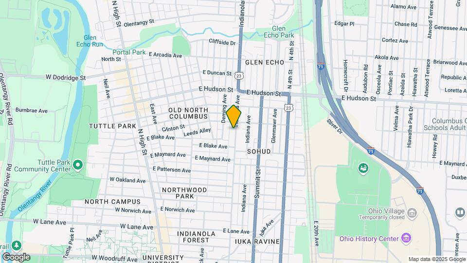 2411 Indianola Ave Map and Location Details