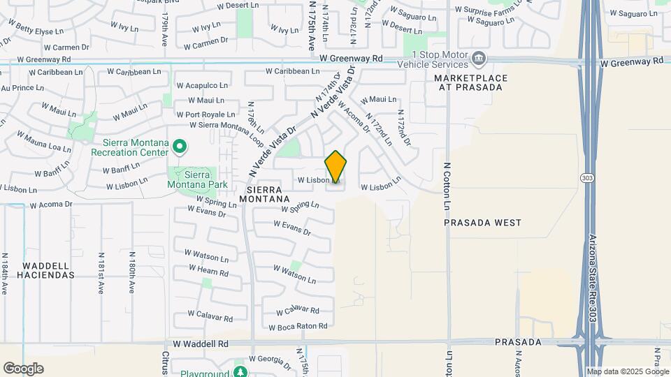 17428 W Mandalay Ln Mapa y Detalles de la Ubicación