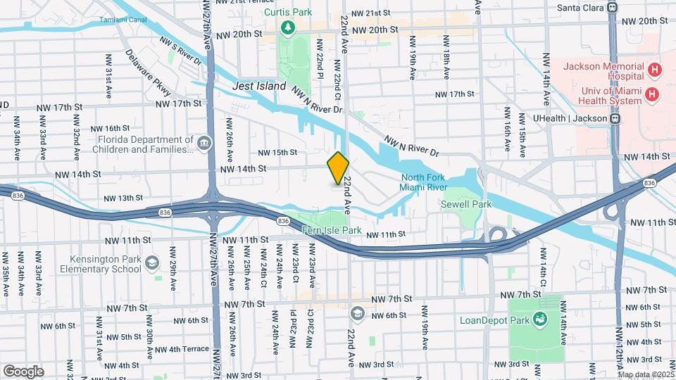 1310 NW 22nd Ave Map and Location Details