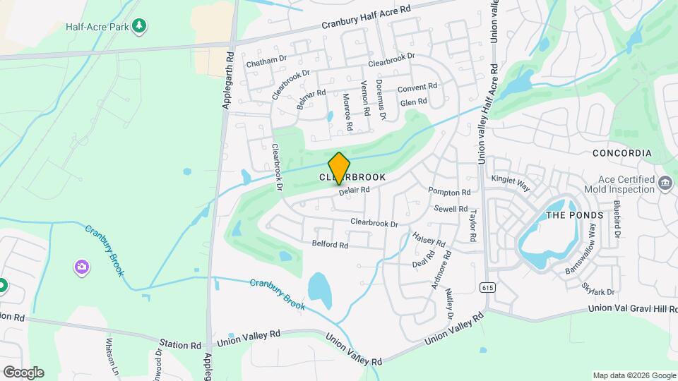 492 Delair Rd Map and Location Details