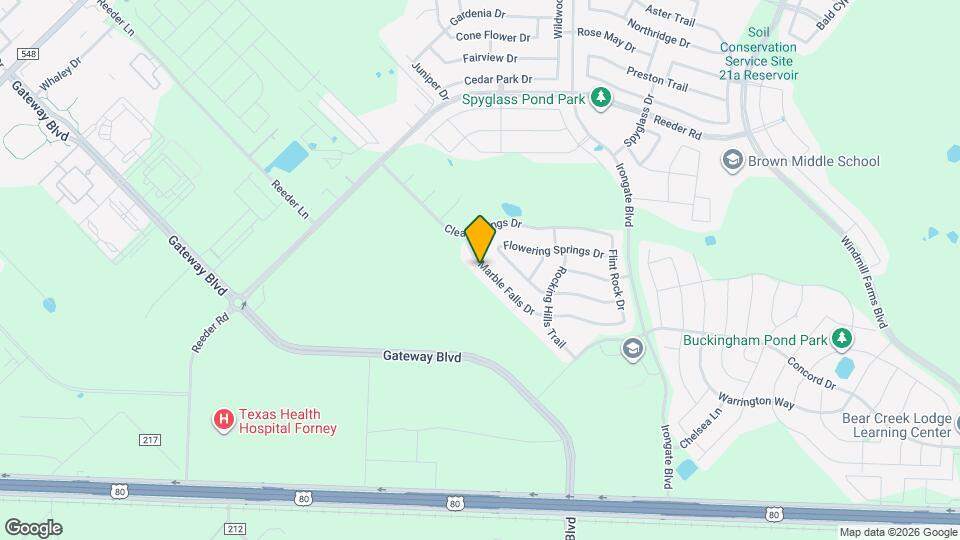 3135 Marble Falls Dr Mapa y Detalles de la Ubicación