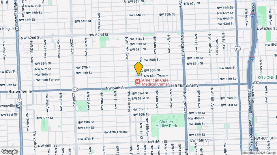 1540 NW 55th Terrace Map and Location Details