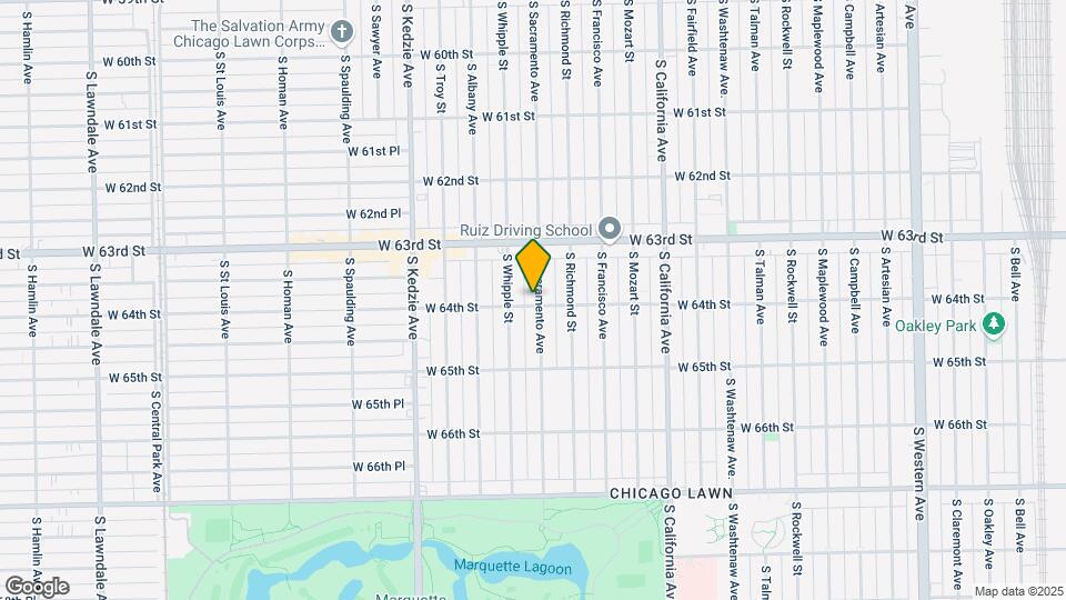 6356 S Sacramento Ave Mapa y Detalles de la Ubicación