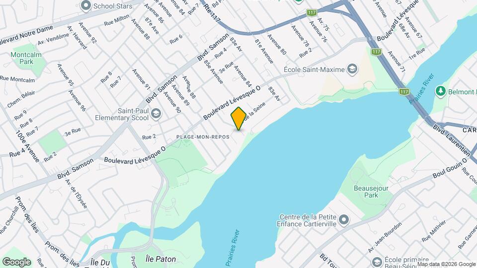 4190 De La Seine Rue Map and Location Details