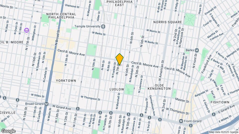 1625 N 7th St, Unit 1 Mapa y Detalles de la Ubicación