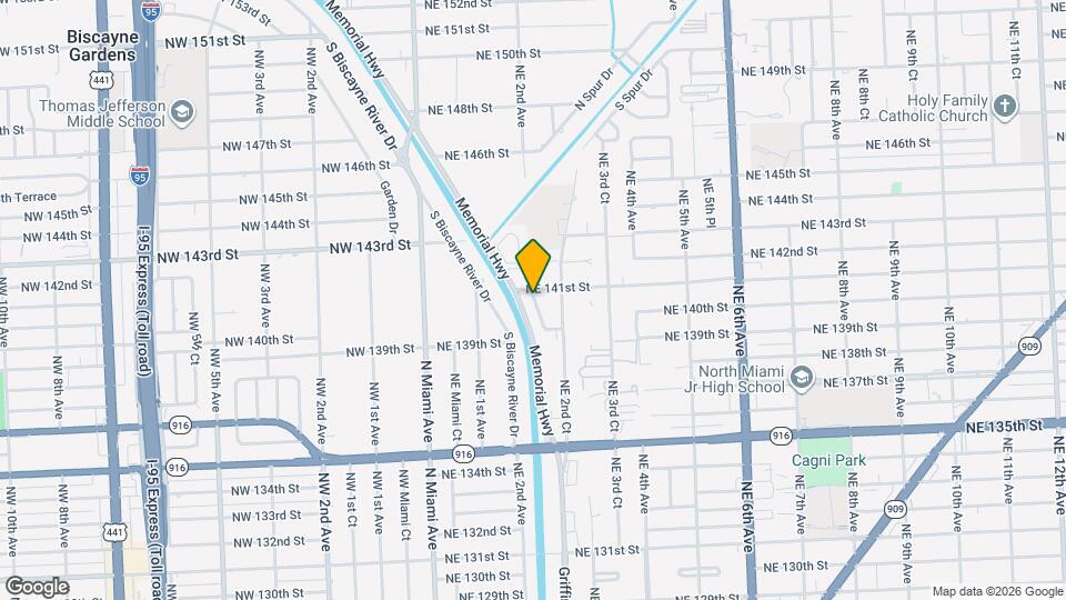 14042 NE 2nd Ave Map and Location Details