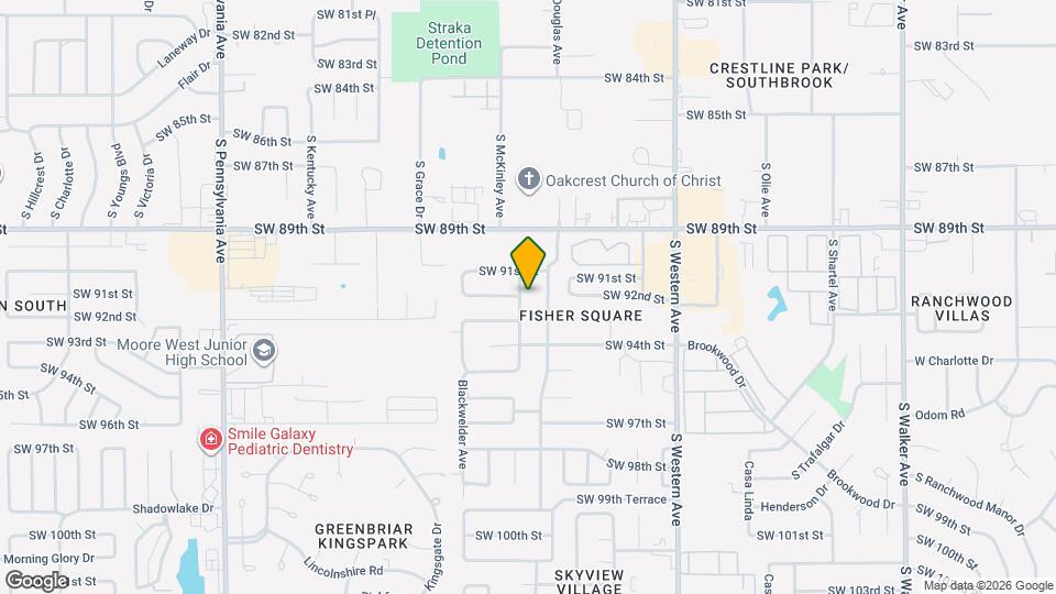 9212 S McKinley Ave Map and Location Details