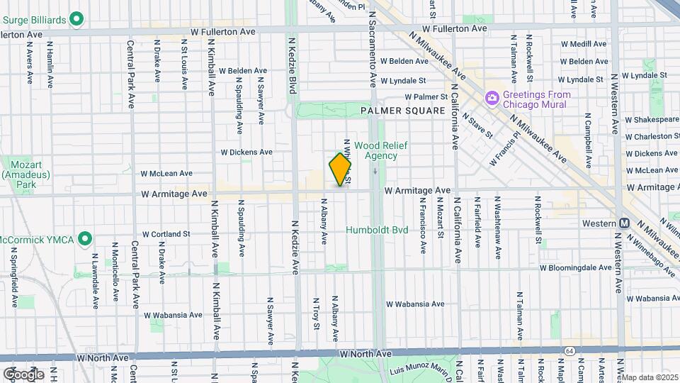 3055 W Armitage Ave, Unit 2 Map and Location Details