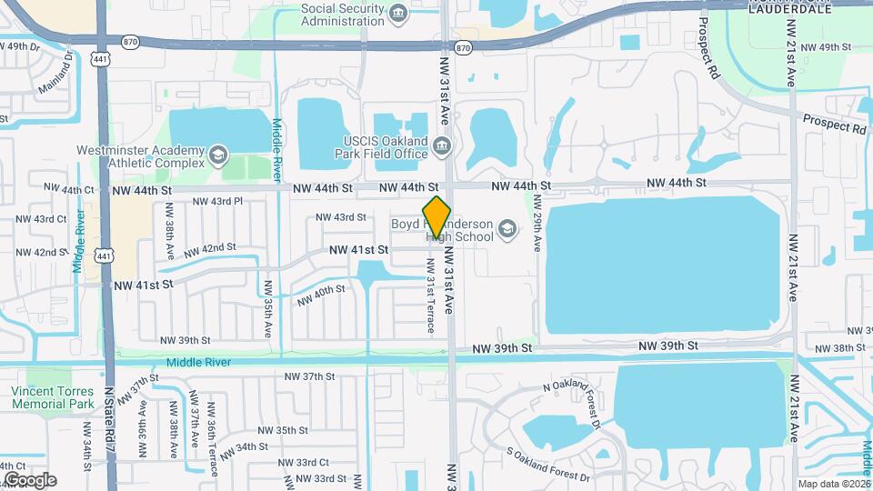 4130 NW 31st Ter, Unit 1 Map and Location Details