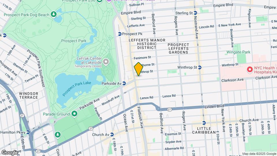 253 Parkside Ave Mapa y Detalles de la Ubicación