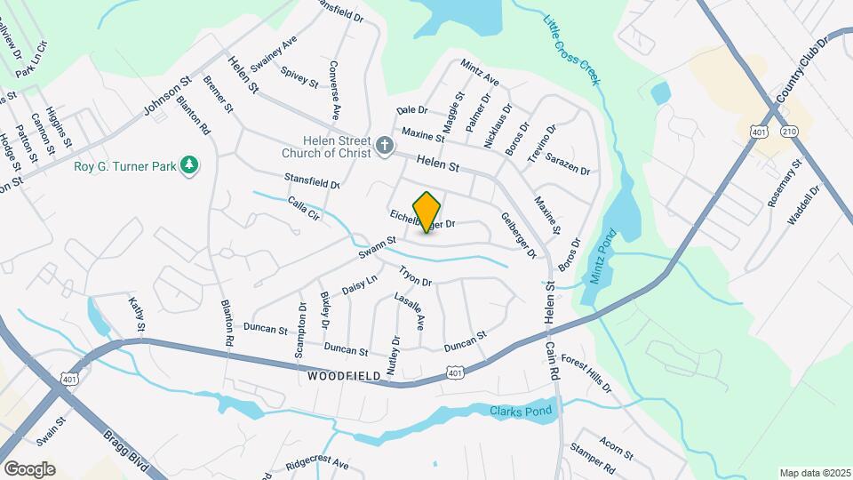 1821 Swann St Map and Location Details