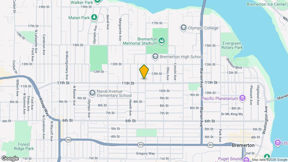 1101 High Ave Map and Location Details