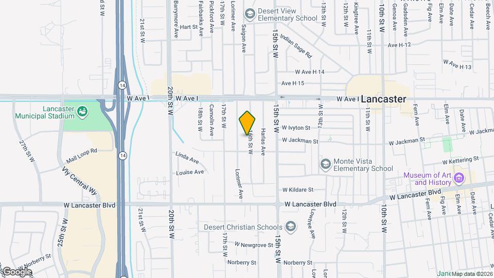 45029 16th St W Map and Location Details